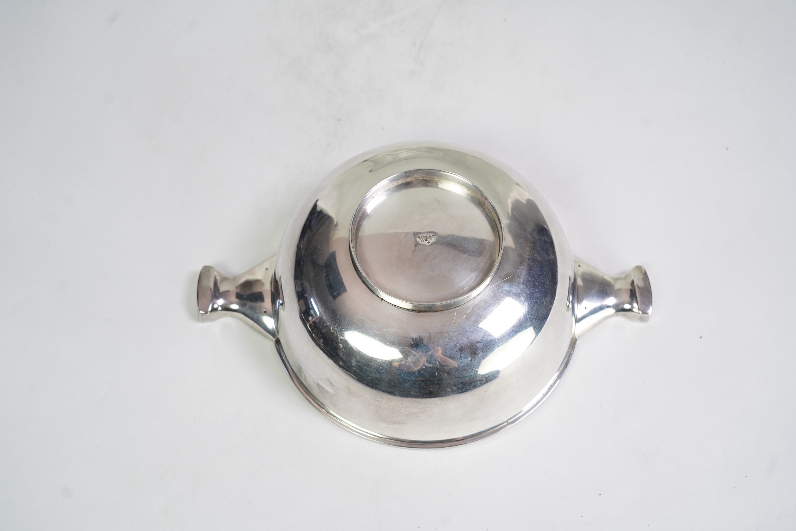 A large George V Scottish silver quaich by Brook & Son